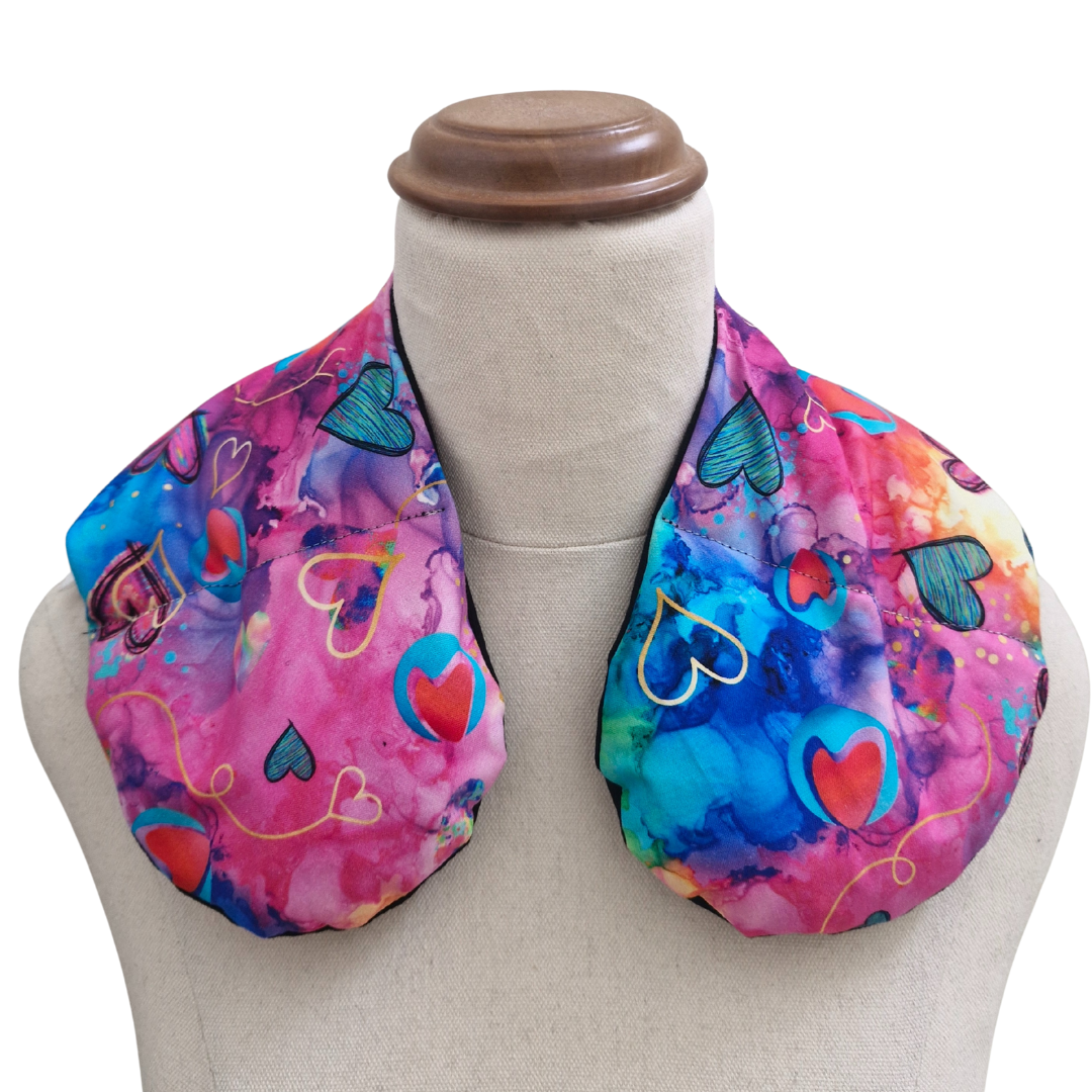 Neck Heat & Cold Pack - Colourful Hearts