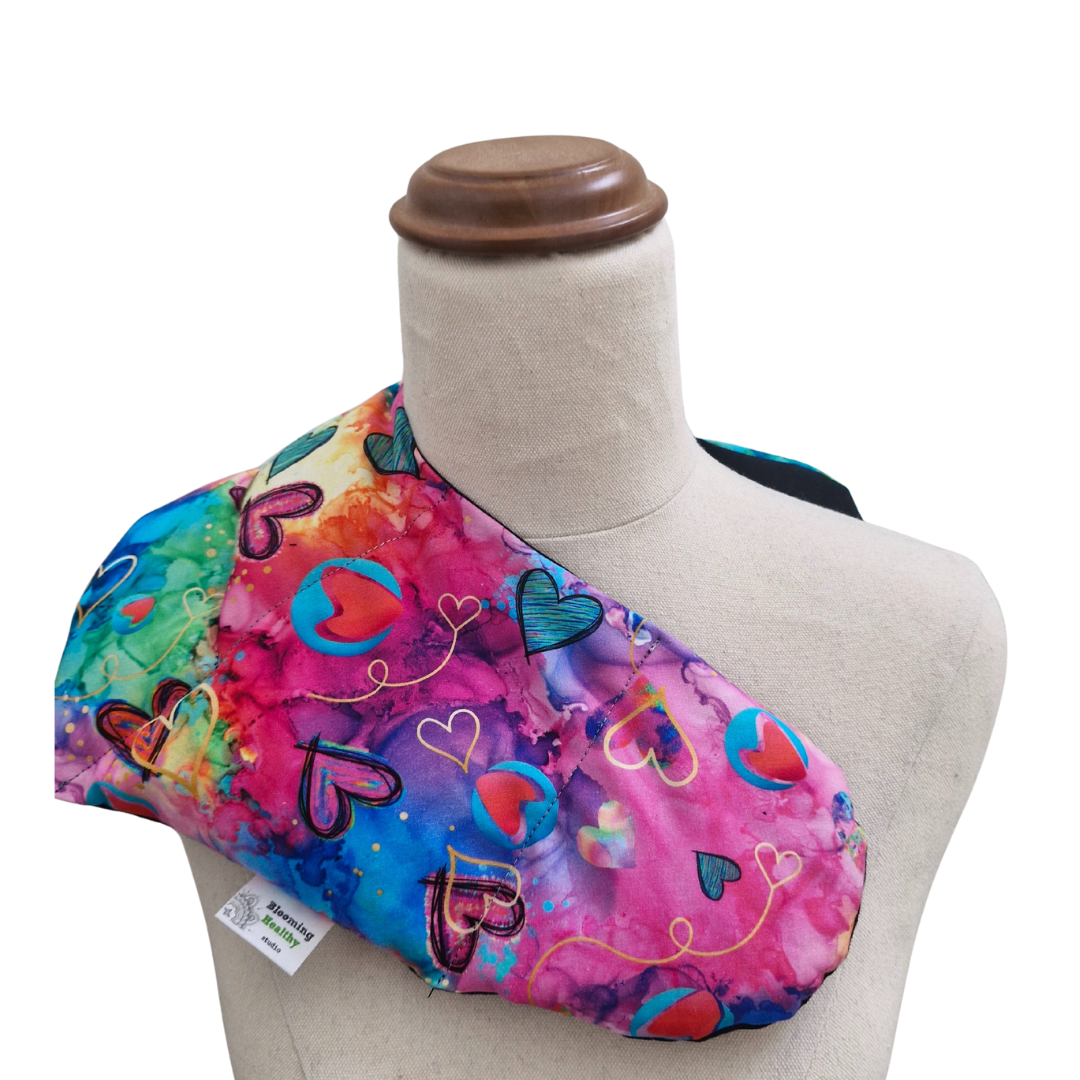 Neck Heat & Cold Pack - Colourful Hearts