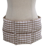 Wearable Heat & Cold Pack - Beige & White Gingham
