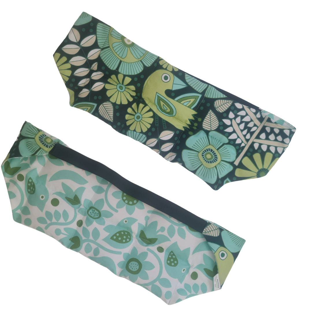 Wearable Heat & Cold Pack - menstrual pain - Green Birdy